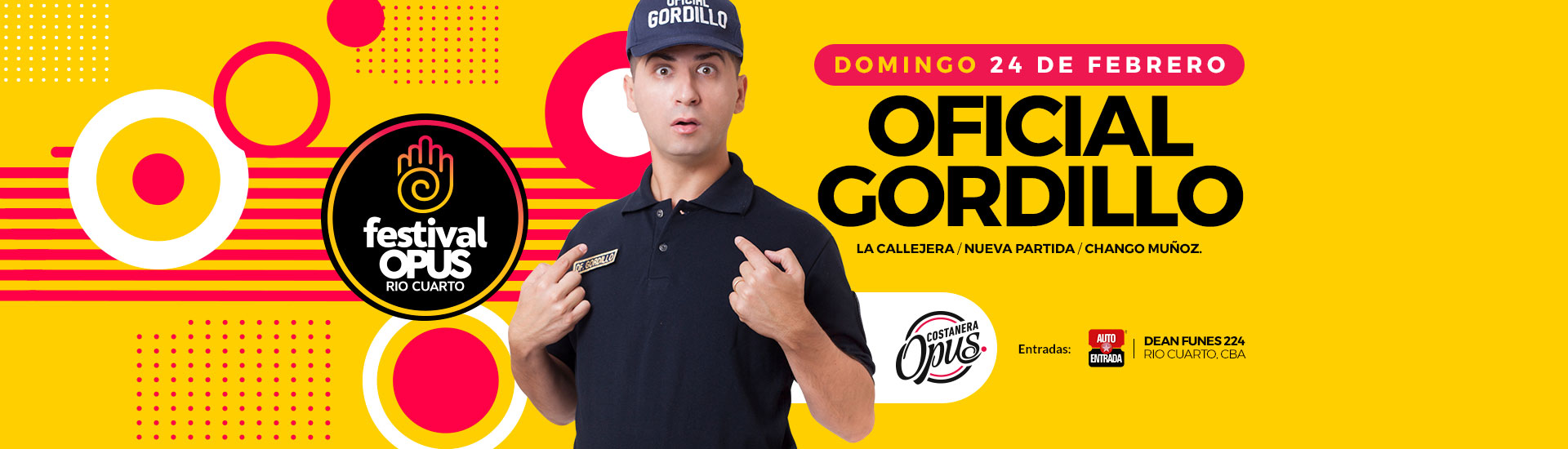 Festival Opus Río Cuarto 2019 | Domingo 24/02: Oficial Gordillo