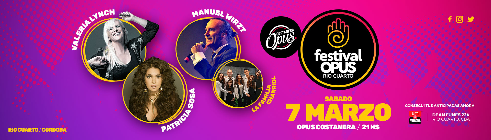 Festival Opus Río Cuarto 2020 | Sábado 07/03