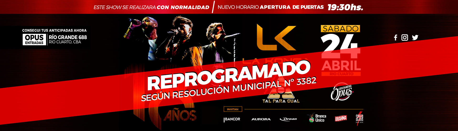 LA KONGA - 18 AÑOS > REPROGRAMADO