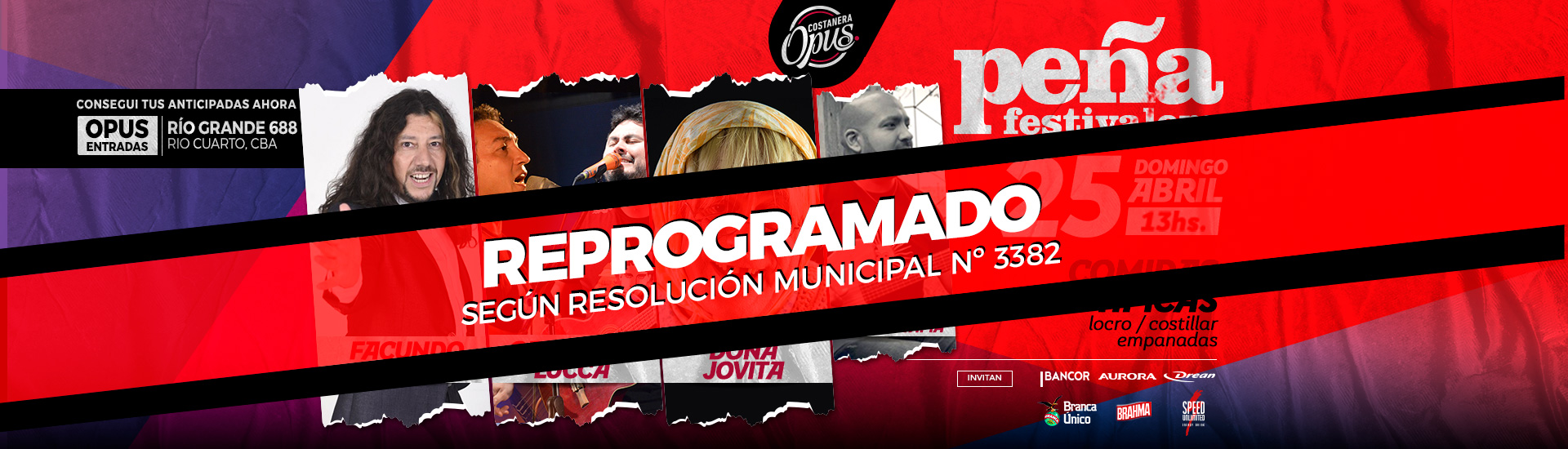 PEÑA FESTIVALERA - FACUNDO TORO + ORELLANA LUCCA + DOÑA JOVITA > REPROGRAMADO